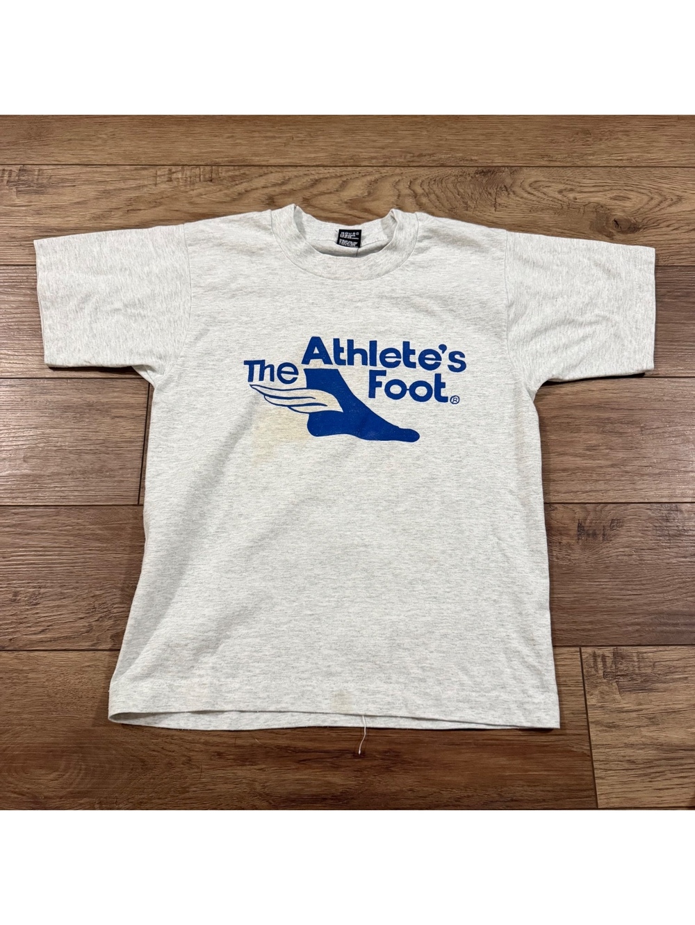 Vtg 90s The Athlete's Foot Shirt Youth 14-16 Gray USA #12